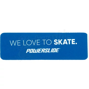 Powerslide We Love To Skate logo matrica