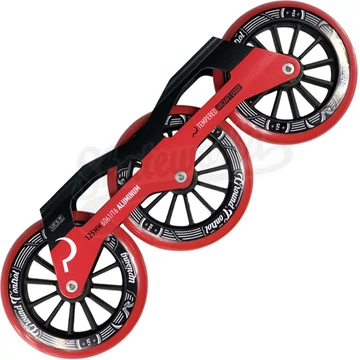 Ground Control Triskate V3 125mm/85A/ABEC-9 black/red freeskate sín szett