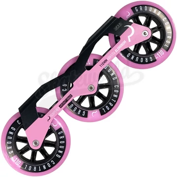 Ground Control Triskate V3 110mm/85A/ABEC-9 black/pink freeskate sín szett