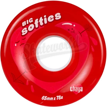 Chaya Big Softie's Clear Red 65mmx37mm/78A kétsoros görkorcsolya kerék