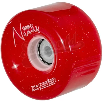 Chaya Neon Red 65x38mm/78A LED világítós görkorcsolya kerék