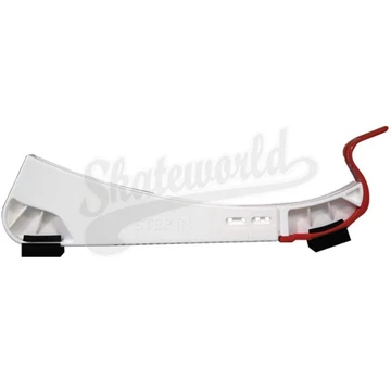 Blue Sports Quick Step white - belépős profi állítható hokikorcsolya élvédő