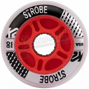 K2 Strobe LED-es világító 80mm/85A red görkorcsolya kerék