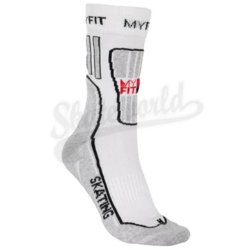 Powerslide My Fit Fitness Skate Socks white/light grey görkorcsolya zokni