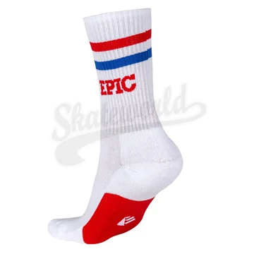 Powerslide Epic Socks white görkorcsolya zokni