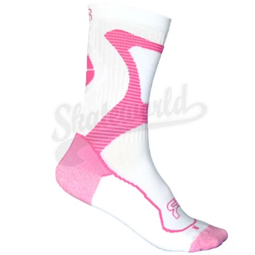 FR Nano Sports Socks white/pink görkorcsolya zokni