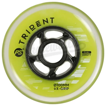 Powerslide Trident Dual Density yellow 100mm/82A görkorcsolya kerék
