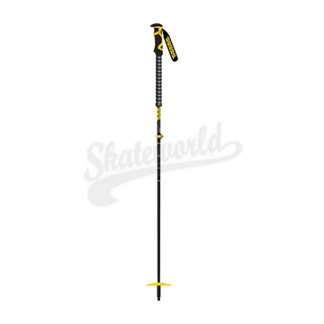 K2 LockJaw Carbon Plus black/yellow állítható túra síbot - 105-145cm