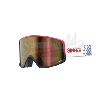 Sinner Sin Valley fehér/piros mágneses síszemüveg