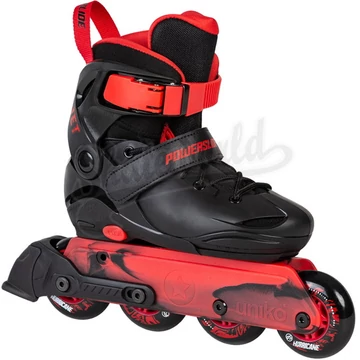 Powerslide Jet Pro Black/Red urban gyerek állítható görkorcsolya