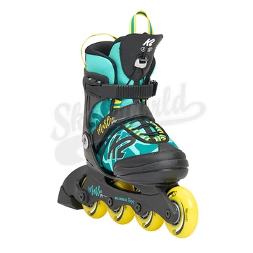 K2 Marlee Pro Turquoise/Yellow gyerek állítható gyorsfűzős görkorcsolya