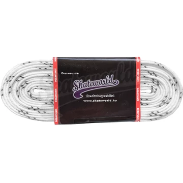 Skateworld korcsolya fűző white waxos