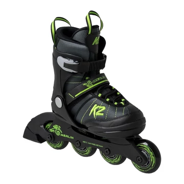 K2 Merlin black/green gyerek állítható görkorcsolya
