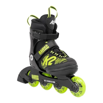 K2 Raider black/lime gyerek állítható görkorcsolya