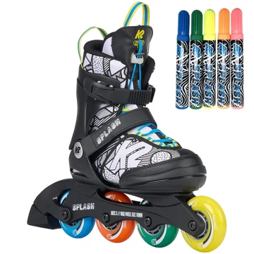 K2 Splash Pro színezhető gyerek állítható gyorsfűzős görkorcsolya