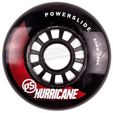 Powerslide Hurricane black 80mm/85A görkorcsolya kerék - 8db