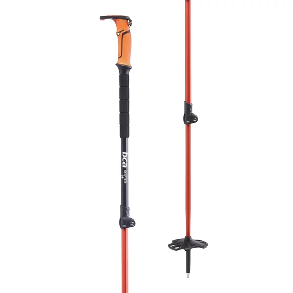 BCA Scepter 3S black/orange összecsukható túra síbot