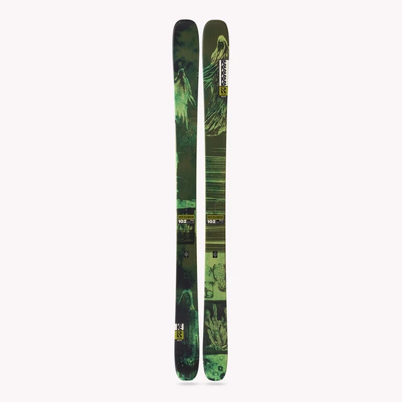 K2 Reckoner 102 green twintip freeride síléc