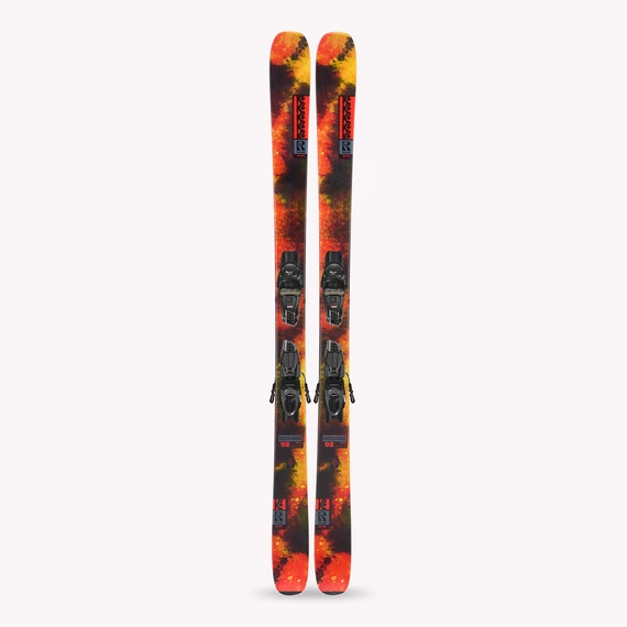 K2 Reckoner 92 orange twintip freeride síléc kötéssel