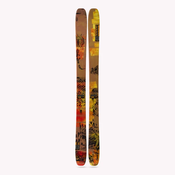 K2 Reckoner 110 orange twintip freeride síléc