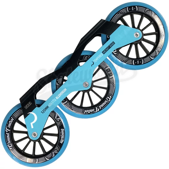 Ground Control Triskate V3 125mm/85A/ABEC-9 black/turq freeskate sín szett