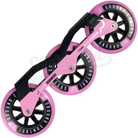 Ground Control Triskate V3 110mm/85A/ABEC-9 black/pink freeskate sín szett