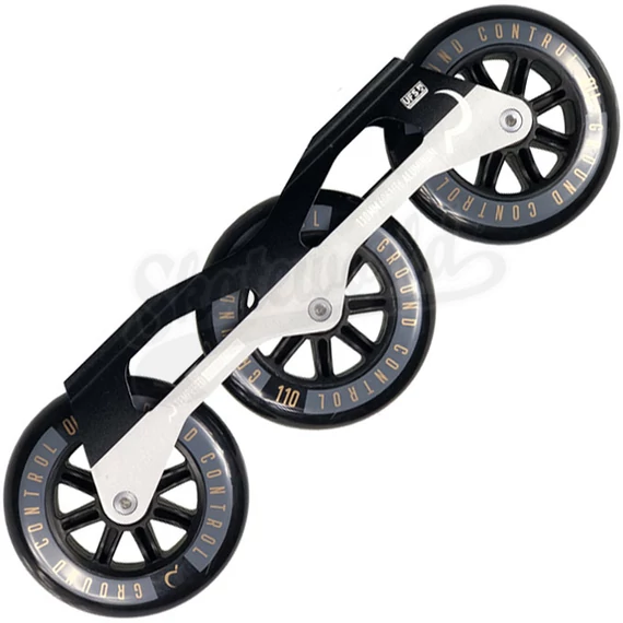 Ground Control Triskate V3 110mm/85A/ABEC-9 black/silver freeskate sín szett