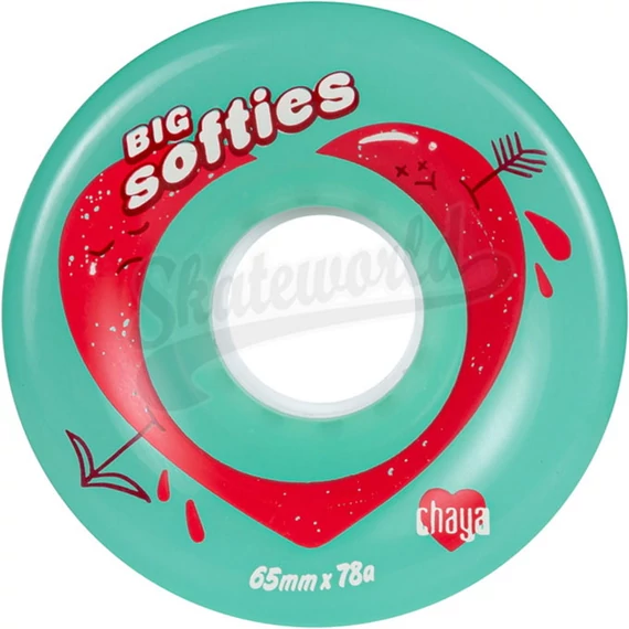Chaya Big Softie's Clear Teal 65mmx37mm/78A kétsoros görkorcsolya kerék