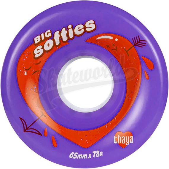 Chaya Big Softie's Clear Purple 65mmx37mm/78A kétsoros görkorcsolya kerék