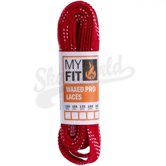 My Fit Waxed Laces Pro Red korcsolya fűző