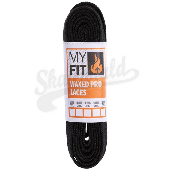 My Fit Waxed Laces Pro Black korcsolya fűző