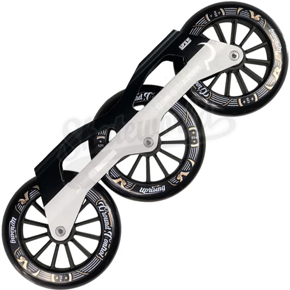 Ground Control Triskate V3 125mm/85A/ABEC-9 black/silver freeskate sín szett