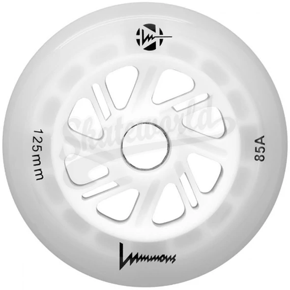 Luminous LED White 125mm/85A ledes világítós görkorcsolya kerék