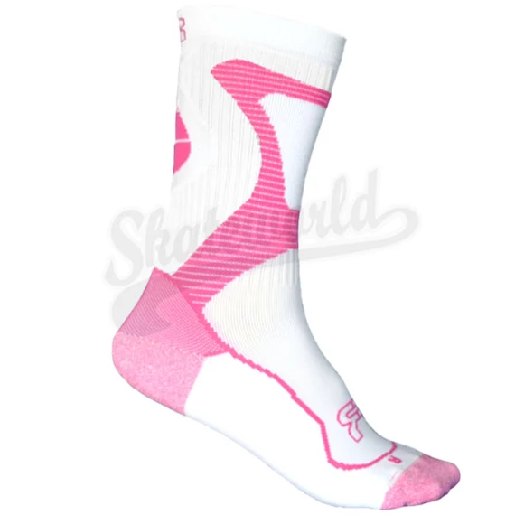 FR Nano Sports Socks white/pink görkorcsolya zokni