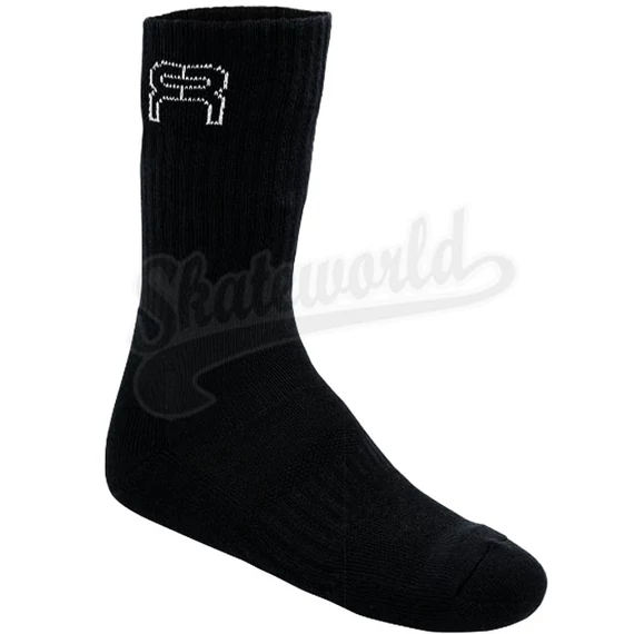 FR Sports Socks Black görkorcsolya zokni