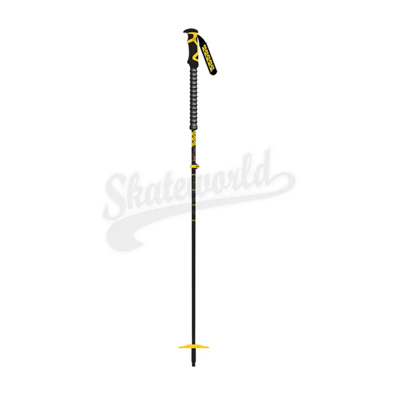 K2 LockJaw Carbon Plus black/yellow állítható túra síbot - 105-145cm