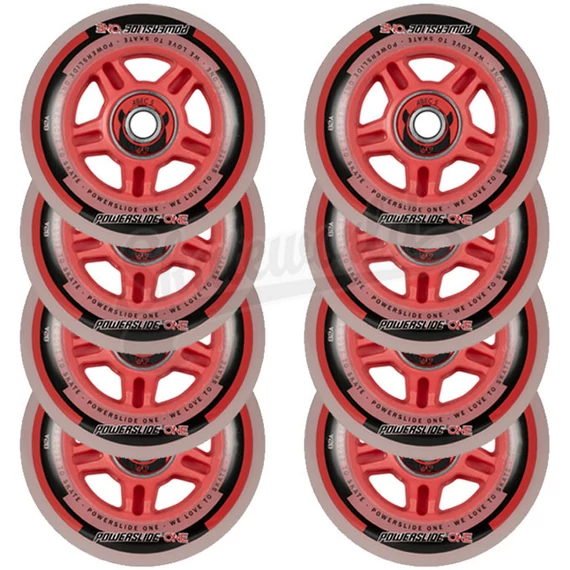 Powerslide ONE 100mm/82A görkorcsolya kerék + ABEC 5 csapágy szett