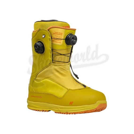 K2 Taro Tamai Snowsurfer yellow snowboard cipő