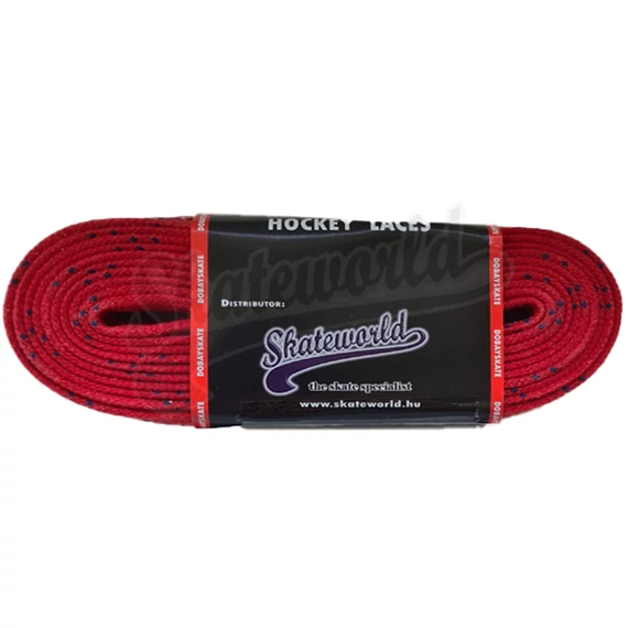 Skateworld korcsolya fűző red waxos