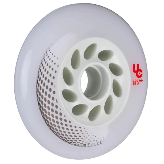 Undercover Vortex 100mm/85A white görkorcsolya kerék oldalról