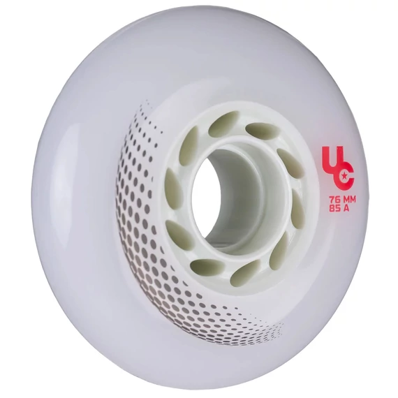 Undercover Vortex 76mm/85A white görkorcsolya kerék oldalról