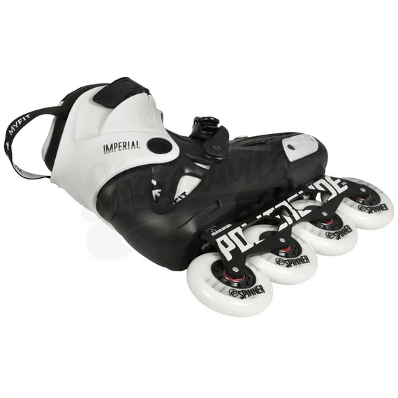 Powerslide Imperial 80 black/white görkorcsolya alulról