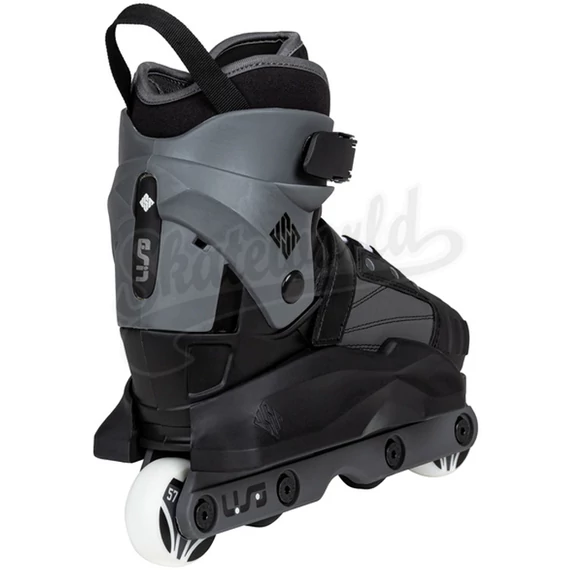 USD Kid's Transformer black/grey agresszív görkorcsolya hátulról