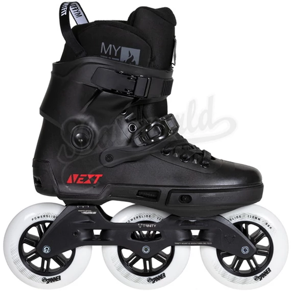 Powerslide NEXT 110 Core Black Trinity görkorcsolya oldalról