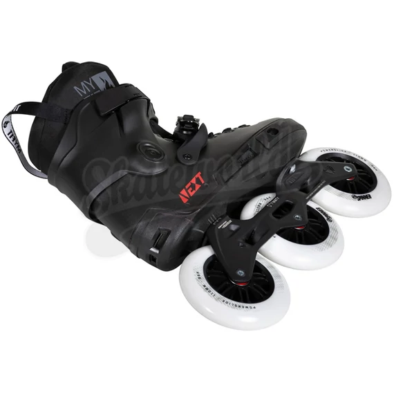 Powerslide NEXT 110 Core Black Trinity görkorcsolya alulról