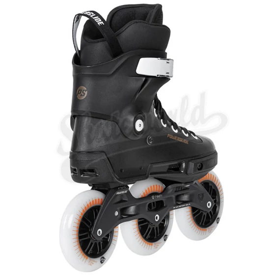 Powerslide NEXT 110 SL Black Trinity görkorcsolya hátulról