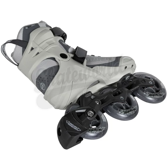 Powerslide Phuzion Krypton grey Trinity három kerekes fitnesz görkorcsolya alulról