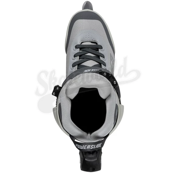Powerslide Phuzion Krypton grey Trinity három kerekes fitnesz görkorcsolya felülről
