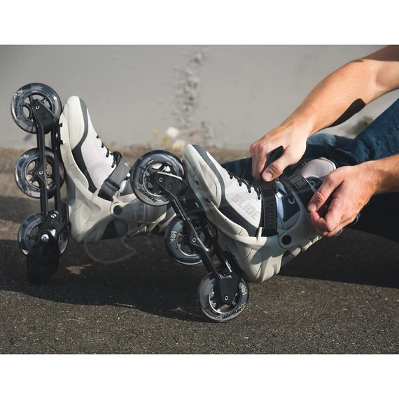 Powerslide Phuzion Krypton grey Trinity három kerekes fitnesz görkorcsolya promo