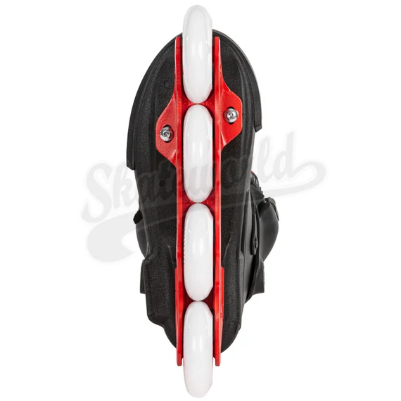 Powerslide NEXT 80 Black Red Trinity görkorcsolya alulról